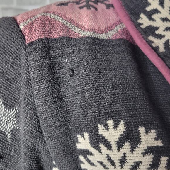 Vintage 90s Flashback Tapestry Snowflake Jacket, sz Large - Picture 2 of 5